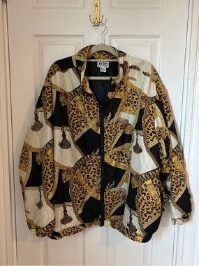 Vintage 90s Avon Hip Bomber Jacket with 100% Silk Shell Super Soft
